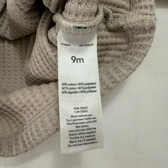 Hanna Andersson pink bunting suit romper fleece 6-12m Carter’s waffle jacket 9m - Picture 12 of 12